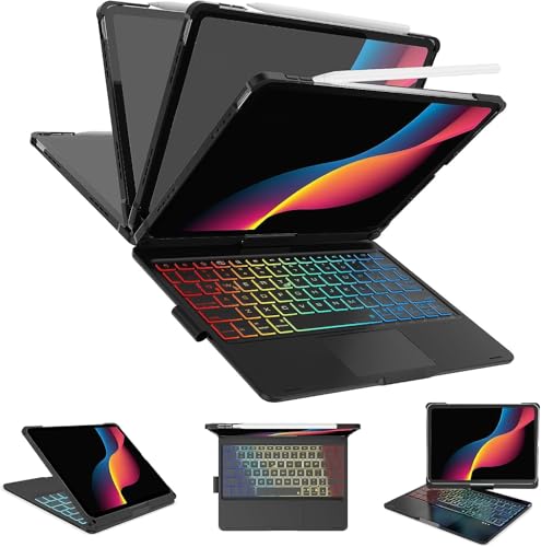 iPad Pro11 インチ キーボード付きケース M5 2025 M4 2024 iPad Pro 11 キーボードケース 高精度タッチパッド付き 7色バ ックライト ipad pro キーボード 11インチ ブラック