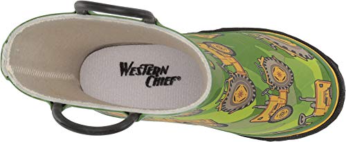 Image of Western Chief Kids Ladybug Rain Boot(Toddler /Little Kid /Big Kid) | Built for outdoor play, pull-on loops for self-dressing, comfort EVA insole, rubber traction outsole, toddler to big kid size