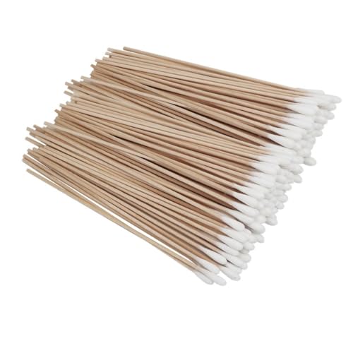 FOMIYES Large Cotton Swabs Jumbo Size 500pcs 15cm Long Cotton Stick Wooden Handle for Cleaning Labo and Home Use