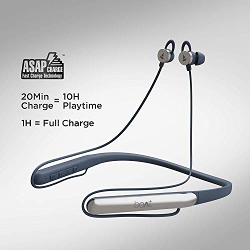 Image of boAt Rockerz 295v2 Wireless Neckband with BT v5.0, IPX7 Water Resistance, ASAP Fast Charge, Vibration Alert, Dual EQs, Immersive Sound, Up to 12H Playback(Bold Blue)