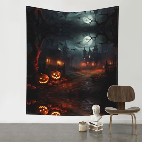 Tapisserie murale Halloween déco horreur grand tissu suspendu chambre