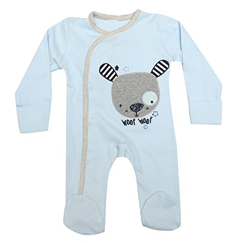 Buy Kaboos 100 Cotton Sky Colour Bodysuit for Baby Boys (1218 Months) at Amazon.in