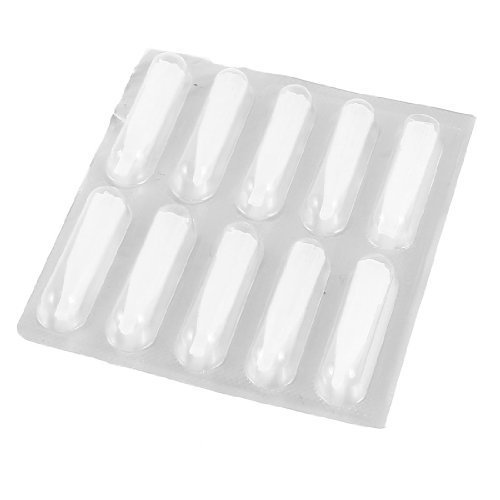 uxcell 10 Pcs Clear Plastic Disposable Permanent Makeup Tattoo Needle Caps 3F