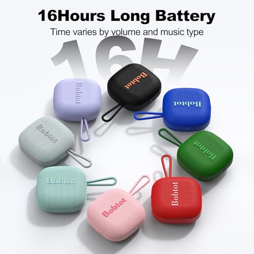 Bobtot IPX7 Portable Bluetooth 5.3 Speaker w/ TWS Pairing & 16H Playtime - image 3