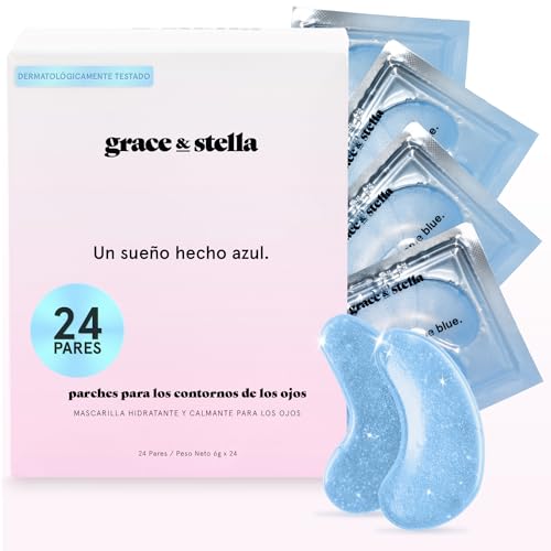 Grace And Stella Parches Ojos Bolsas Y Ojeras Para Reducir Ojeras, Bolsas, Arrugas - Parches Ojos De Gel, Cuidado Personal Vegano No Testado En Animales 24 Pares, Azul Grace And Stella Parches Ojos Bolsas Y Ojeras Para Reducir Ojeras, Bolsas, Arrugas - Parches Ojos De Gel, Cuidado Personal Vegano No Testado En Animales 24 Pares, Azul
