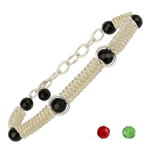 Bracciale Donna Cristalli Sfaccettati Regolabile