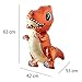 Self standing Dinosaur Tyrannosaurus Animal Balloons for Birthday Party Baby Shower Decoration Kit Inflatable Party Supplies Decorations Gift Kids and Adults (Blue)