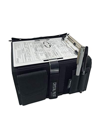 Crystal Pilot "Flight Pad". 3 in 1 Tablet Kneeboard with Aluminum Clipboard and VFR Placard. Compatible with mini iPad 3/4 and android devices.