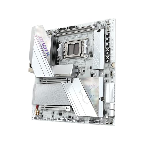 Image of GIGABYTE X870 AORUS Tachyon ICE AM5 LGA 1718, E-ATX, DDR5, 3xM.2, PCIe 5.0, USB4 Type-C, WIFI7, 5GbE, D5 Bionic Corsa, AORUS AI Snatch