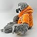 Soma Faultier Kuscheltier XXL 32 cm Plüschtier Anime Kawaii Plush Stofftier Cute Plushies Halloween Weihnachten Geschenke für Kinder (Grau 40 cm Orange)