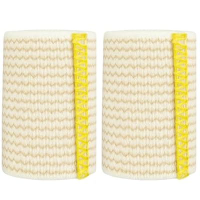 2-inch | Elastic Bandages by Spa Slender | Sports - Hook Loop Closure Non-Latex - Compression - Injuries - Support | 2-Pack up to 15 ft Stretched