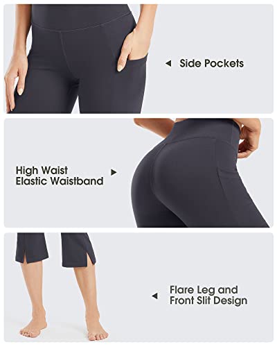 Image of Promover Bootcut Yoga Pants for Women Capri with Pockets High Waisted Casual Work