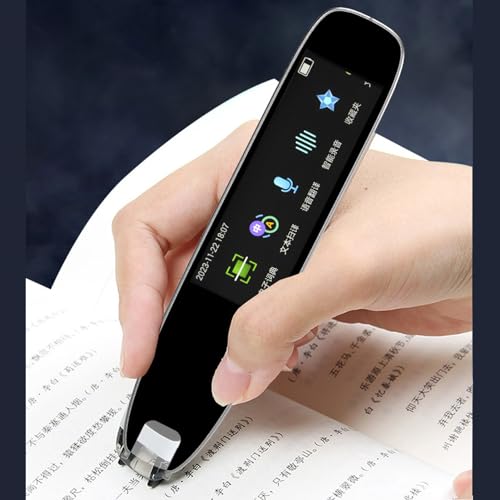 Penna per Scansione di Traduzione, Penna per Lettore di Scansione Nera Scansione per Penna per Dizionario, Dispositivo di Traduzione Scanner Intelligente per Studenti di Lingue
