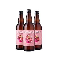 Buy Howies Grapefruit Fruit Cider 3.4% ABV – Refreshing 3 x 500ml Glass Bottles – Twelve Green Bottles