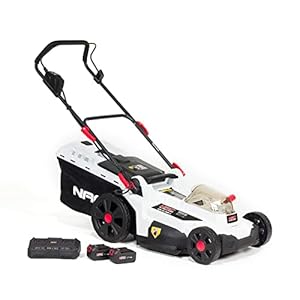 NAC accu grasmaaier 18V, maaibreedte: 43 cm, incl. 2 Li-Ion accu’s 4,0Ah en dubbele oplader 4,0A, 50L mand, instelbare maaihoogte, mulchfunctie, LB36-43-2B40-S