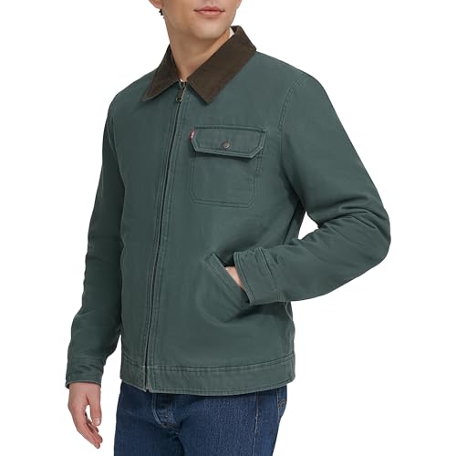 Image of Levi's Men's Workwear Cotton Canvas Corduroy Collar Depot Jacket