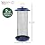 Nature's Way Cobalt Metal Mesh Mixed Seed and Peanut Bird Feeder for Wild Birds and Outdoor Décor, 2 Quart Capacity, Easy to Clean and Fill with Easy-Cling Mesh, Blue