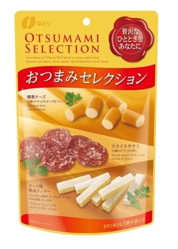 なとり おつまみセレクション(燻製チーズ、スライスサラミ、チーズ鱈熟成チェダー)67g×5袋
