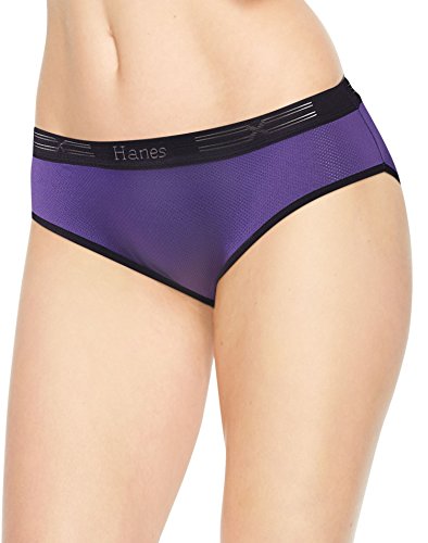 Hanes Womens Performance Cool X-Temp 3-Pack Hipsters, 6, Assorted