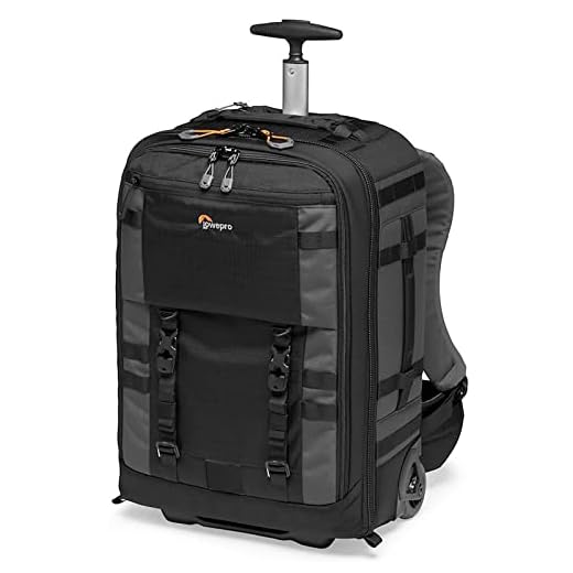 Lowepro Pro Trekker RLX 450 AW II, Camera Convertible Backpack-Roller, Backpack with Recycled Fabric, Fits 15”Laptop or Tablet, Heavy-Duty Wheels, Mirrorless DSLR Case, Black Dark Grey, LP37272-GRL