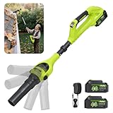 ブロワー 充電式 36V：ブラシレスモーター搭載 580CFM/180MPH 強力送風 軽量3.8kg 2段階スピード調整 バッテリー2個＆充電器付き 落ち葉 屋根 車 水切り 清掃