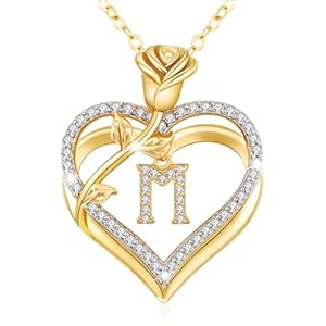 Halskette Damen Gold A-Z Buchstaben...