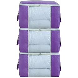 AOCT SHOP-Storage bag Bolsa de Almacenamiento de Ropa Bolsa de Almacenamiento de Tejido Bolsa de Ropa de Tela Grueso Extra Grande Almacenamiento Debajo de la Cama a Prueba de Polvo y Humedad