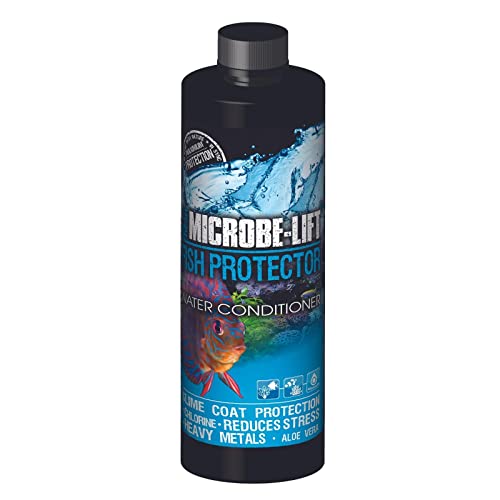 Image of MICROBE-LIFT Fish Protector Water Conditioner, Aquatic Stress Reducer, Forms Multiple Layers of Slime Coat Protection, 16 oz