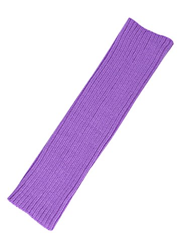 Image of uxcell Women's Knitted Design Solid Warm Thick Knee High Length Ribbed Leg Warmers