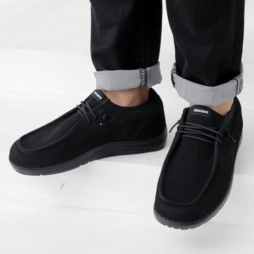 Wide Shoes for Men - Comfort Slip on Walking Loafers with Arch Support - Mens Wide Orthopedic Shoes for Plantar Fasciitis2