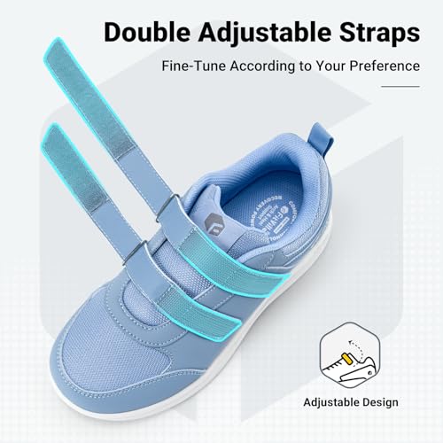 Image of FitVille Diabetic Shoes for Women Wide Width Lightweight Comfortable Extra Wide Walking Shoes Women's Diabetic Shoes with Adjustable Strap