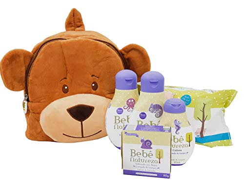Kit Mochila Urso (Sh230Ml+Cond230Ml+Col120Ml+Sab.Barra80G+T Umedec.100Un), Bebe Natureza