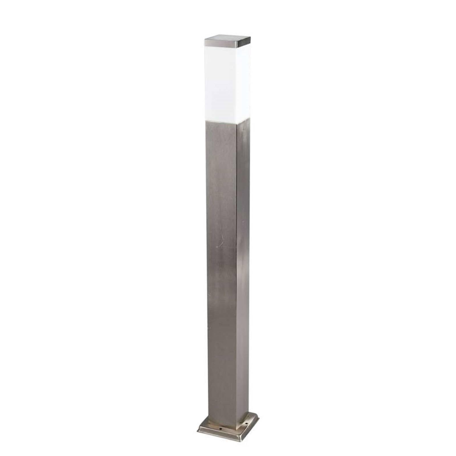 Lindby Lampioncino da Giardino Paletto Luminoso Segnapassi Acciaio Inox Esterno 90 cm, E27 Illuminazione Aiuole Sentieri Cortile Luci Led