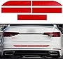 Strong Reflective Stripe Stickers, High-Intensity Car Trunk Reflective Sticker, Night Visibility Reflective Decal, Car Bumper Reflective Stickers, Safety Warning Reflective Stickers Fit for All Cars (Red)