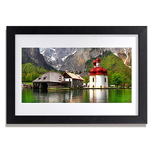 Affiche encadrée 30x20 cm Tulup paysage de montagne cadre MDF salon