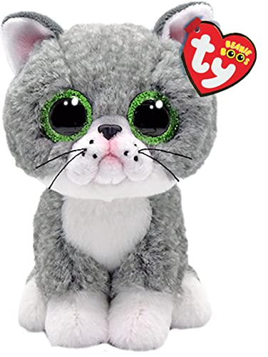 TY Beanie Boos szary KOT Fergus, 15 cm