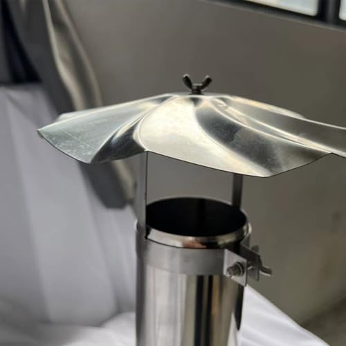 Chapeau de cheminée RichVibe acier inoxydable avec base - 3