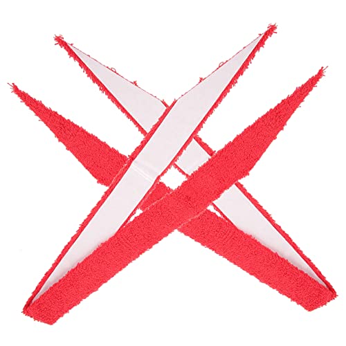 Mikikit 2pcs Fishing Rod Protective Belt Racket Anti Accessories Band Towel Padded Grips Handle Men Super Badminton Sweat Tennis Grip Tape Sports Supplies Hands Pole Grip Cotton