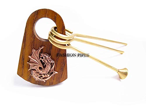 Fashion Pipes Tamper & Cleaning Tools Metal Dragon Tobacco Pipe Set for Tobacco Smoking Pipes, LOTR Collection Gift Set… (Set 3)