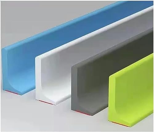 Tira de sellado plegable para mampara de ducha, barrera de agua de silicona para separación seca y húmeda, umbral de ducha, protector de bloqueo de agua eficaz