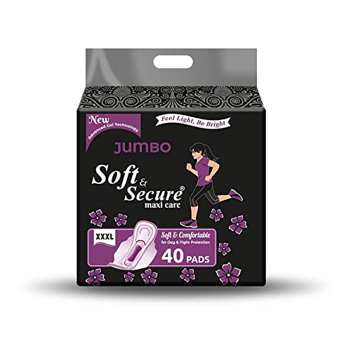 Soft & Secure maxi care Sanitary Napkin Regular Pad 40 Pads Day & Night