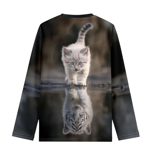 Girls Long Sleeve T-Shirt 3-16Y Kids Casual Pullover Tops Novelty Graphic Tees Shirts Soft School Fall Outfit3