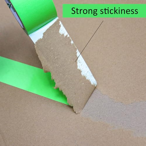 Image of BOMEI PACK Green Duct Tape, 3Rolls Heavy Duty Strong Industrial Color Duct Tape 9mil x 1.88inch x 30yds for Packing and Repairing