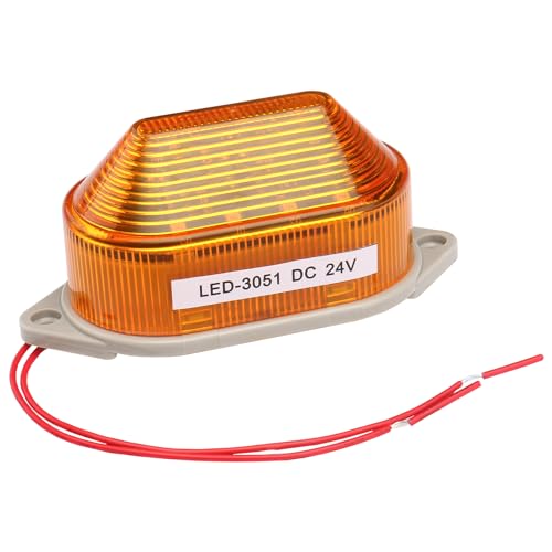 Image of Baomain Warning Lamp LED-3051 (LTE-3051) Industrial DC 24V LED Flash Strobe Light Yellow