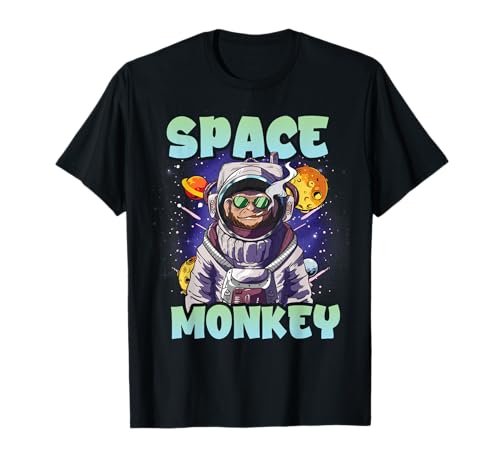 Space Monkey NFT Meme Chimpanzé Astronaute Singe T-Shirt