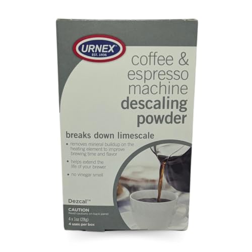 Comparison: Best Descaler For Coffee Machines 6 Descaling Powder Solution - 4 Uses - Activated Scale Remover for use with Keurig 1.0/2.0, Home Coffee and Espresso Machines, Kettles, Garment Steamers