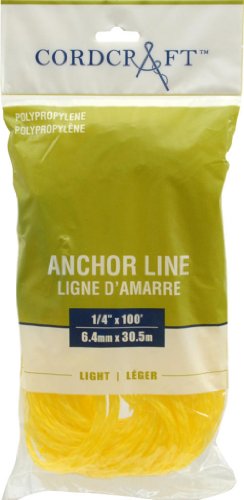 Cordcraft Anchor Line Polypropylene Yellow (1/4X100)