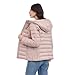Michael Kors Women's Packable Puffer Jacket, Lightweight Down Alternative, Beige, Large