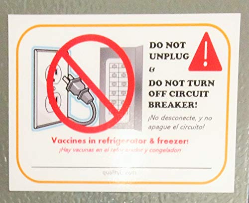 Do Not Unplug & Do Not Turn Off Circuit Labels (50pk)