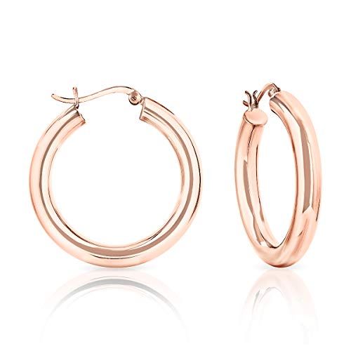 Créoles en argent 925 rose pour illuminer vos tenues de soirée et du quotidien